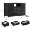 Jojoka 8 Dresser TV Stand with Power Outlet & LED Light, 47'' Wide TV Stand with 8 Deep Drawers for Bedroom - 3 of 4