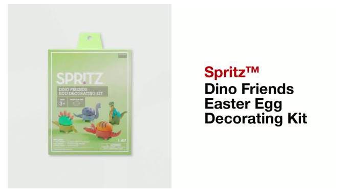 Dino Friends Easter Egg Decorating Kit - Spritz&#8482;, 2 of 8, play video