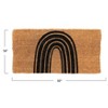 Storied Home Natural Coir Doormat with Rainbow - 2 of 4