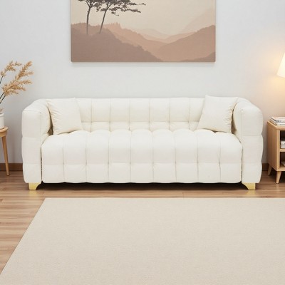 80" 3-Seater Technology Fabric Sofa Couch with Waterproof Fabric