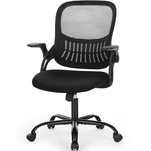 Sweetcrispy Ergonomic Mesh Task Chair With Flip-up Armrest | Black : Target