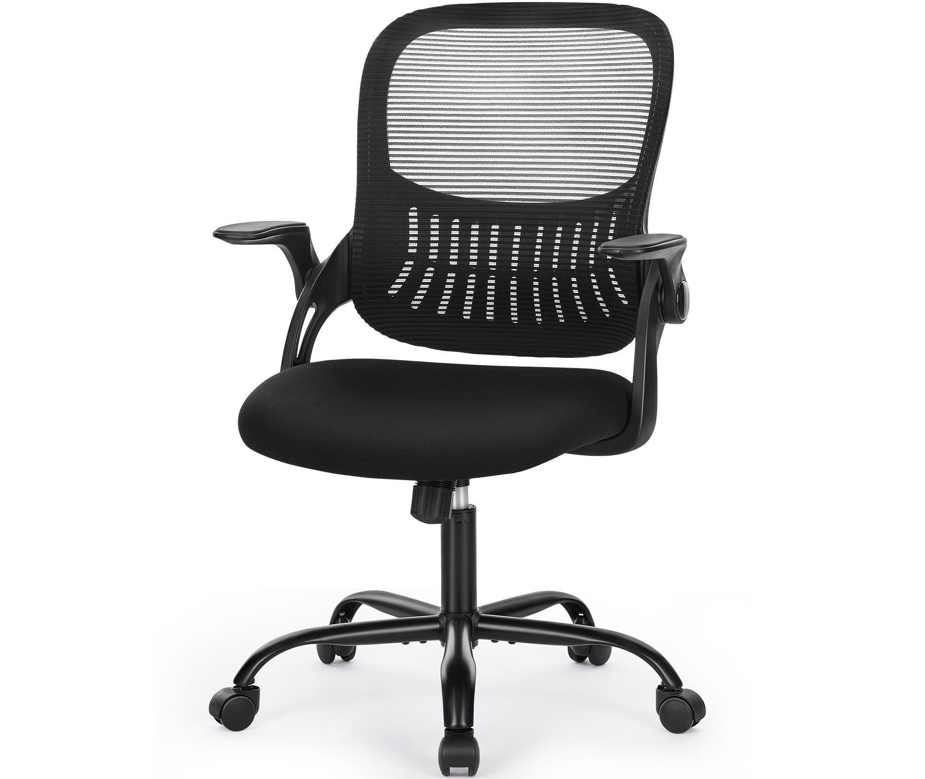 JIONJOY Ergonomic Mesh Task Chair with Flip-Up Armrest | Black