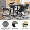 Centiar Round Dining Room Table Gray/Black - Signature Design by Ashley: 4-Seat, Melamine Top, Metal Base - 3 of 4