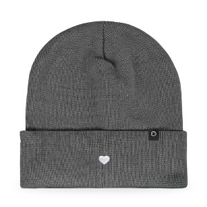 Dalix Lil Heart Embroidered Beanie Warm Winter Knit Hat Women - 1 of 4