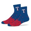 MLB Texas Rangers Adult Quarter Socks: Cushioned Heel & Toe, Knit Fabric - 2 of 3
