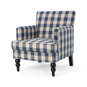 Harrison Tufted Club Chair - Christopher Knight Home - 1 of 4