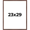 PosterPalooza | Classic Modern Brown Picture Frame - UV Acrylic, Foam Board Backing, Hanging Hardware - 2 of 4