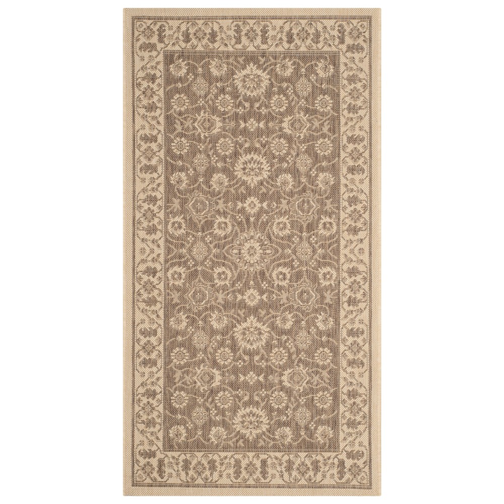  x 5' Bunt Outdoor Rug Brown/Cream