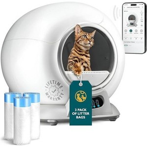 Petcove Self-Cleaning Cat Litter Box with Auto Safety Sensors, Smart APP Control, and Odor-Free Technology - 1 of 4