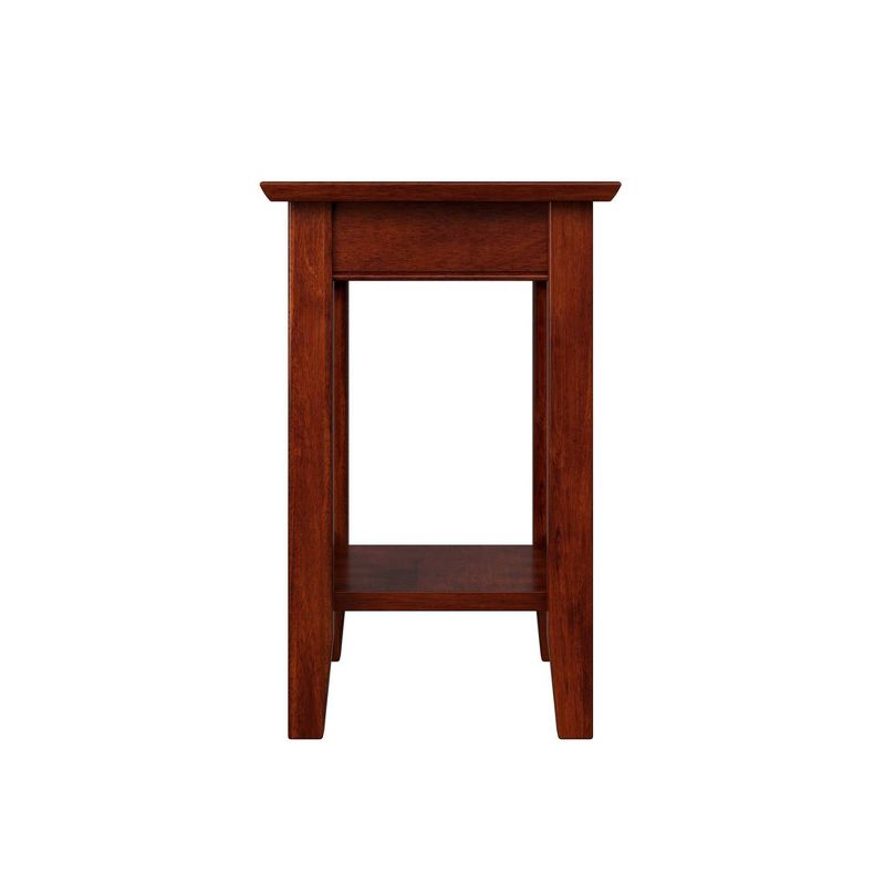 Mission Chair Side Table with Charger Walnut - AFI, 5 of 11