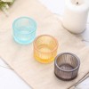 Unique Bargains Glass Table Centerpiece Decor Tea Light Candle Holders 2 Pcs 2.17" - 4 of 4