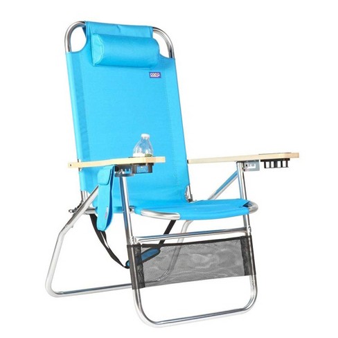 Copa Big Papa 4 Position Folding Aluminum Beach Lounge Chair W