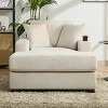 55"/43.5"/39.7"W Oversized Chaise Lounge, Sleep Chair  Sofa Couch with Pillows, Charge Station & Cup Holders 4B -ModernLuxe - 2 of 4