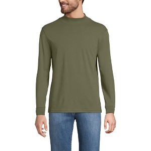 Lands' End Men's Super-T Mock Turtleneck - 1 of 3