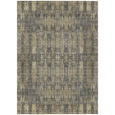 Gray Taupe And Beige Moroccan Washable Indoor Outdoor Area Rug