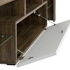 Syemin TV Stands and Consoles 20 Minute Quick Assembly Brown TV Stand Bracket Ideal for Busy Households' Living Rooms, Brown, 56.11"*18.11"*5.91" - 3 of 4