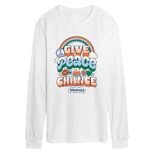 Men's John Lennon Give Peace Chance Long Sleeve Graphic T-Shirt