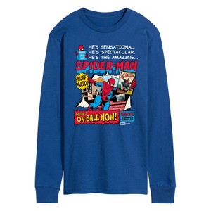 Men's - Marvel - Spider-Man He's Sensational Comic Long Sleeve Graphic T-Shirt - 1 of 3