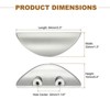 Unique Bargains Multi-Layer Electroplating Stylish and Elegant Sturdy and Durable Cabinet Pulls 4 Pcs - 2 of 4