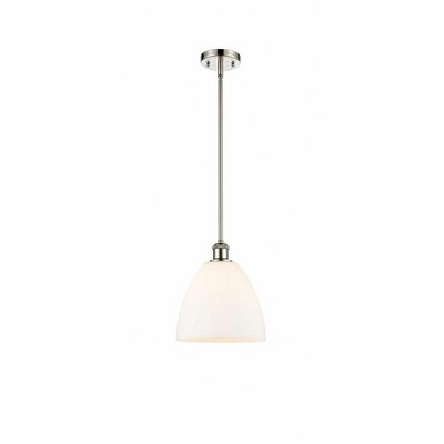 Bristol Glass - 1 Light Mini Pendant In Industrial Style-11.25 Inches Tall and 9 Inches Wide