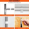 13x25FT Metal Carport - Iron Pipe + PE, All-Inclusive with 4 Doors & 4 Windows, Garage Car Shelter Shade for Car, Truck & Boats - 4 of 4