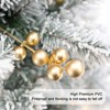 29.5'' Artificial Christmas Tree, Flocked Christmas Entrance Tree with Ground Stake, Artificial Xmas Trees Porch Decoration for Holiday Party Decor - 4 of 4