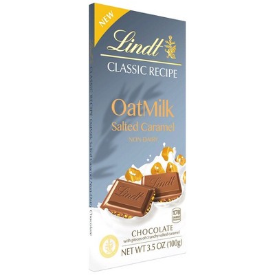 Lindt Classic Recipe Oat Milk Salted Caramel Chocolate Bar, 3.5 OZ