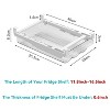 LunaLulinlk Large Capacity Egg Holder Tray, Refrigerator Organizer Bins, Clear Plastic Container Drawer for Egg - 2 of 4