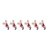 Glass Santa with Gingerbread Ornament (Set of 6) - 4 of 4
