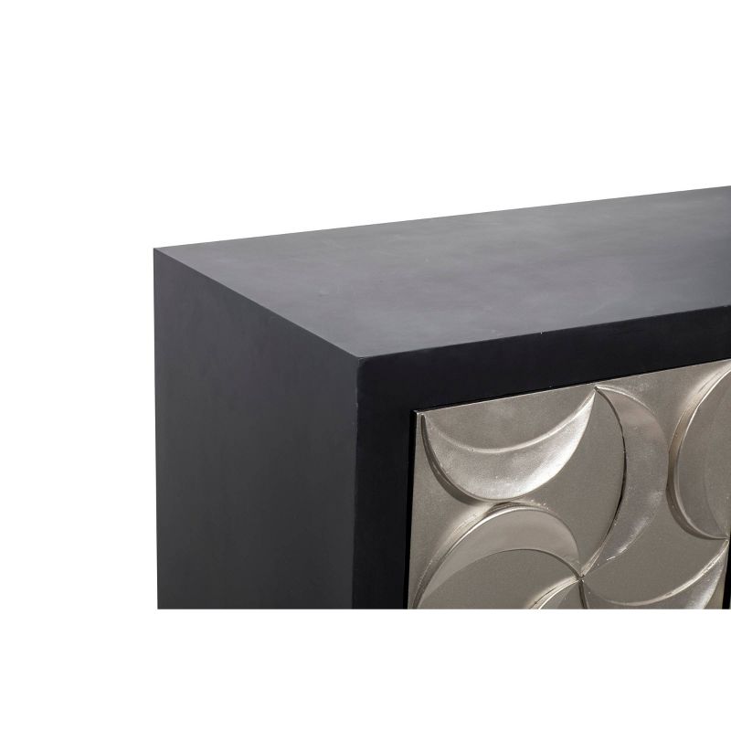Modern Wood Rectangle Cabinet Black - Olivia &#38; May, 5 of 12