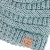 C.C Kids' One Size (2-5) Fuzzy Lined Solid Cable Knit Winter Beanie - 3 of 4