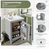 ChicFurnit 20 Inch Bathroom Vanity with Sink Freestanding Storage Cabinet with Soft Close Door Adjustable Shelf for Bathroom, 19.25"*18"*33.8" - 4 of 4