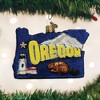 Old World Christmas Blown Glass Ornament for Christmas Tree, State of Oregon - 2 of 4