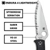 Spyderco Endura 4 Lightweight Folding Pocket Knife with 3.80" VG-10 SpyderEdge Steel Blade |High-Strength FRN Handle with Non-Slip Grip, Black - 3 of 4