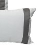 Versailles Valentina Ultra Soft Plush Decorative Throw Cushion Grey - 3 of 4