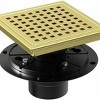 Bronstarz 6-inch Removable Square Shower Floor Drain with Flange - image 4 of 4