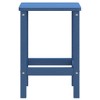 vidaXL Garden Table Aqua Blue HDPE 15 x 15 x 18 in Durable - 4 of 4