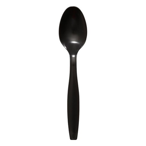 Smarty Had A Party Black Plastic Disposable Spoons (1000 Spoons) - image 1 of 3