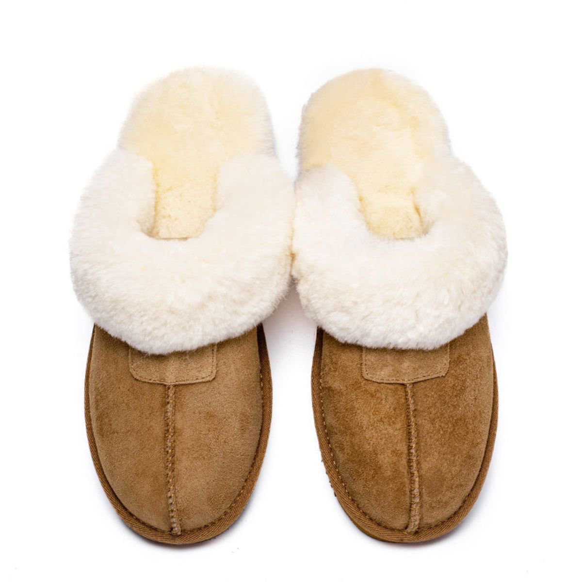 Женские сабо Spring Women's Shearling and Suede Clog Slippers CY2470, 6 — фото 4