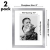 Americanflat 2 Pack of Picture Frames with Mat - Plexiglass Cover - 2 of 4