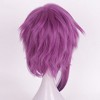 Unique Bargains Women's Wigs 14" with Wig Cap Rose Red - 4 of 4