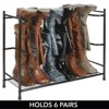 mDesign Metal Boot Storage and Organizer Rack, Holds 6 Pairs - 3 of 4