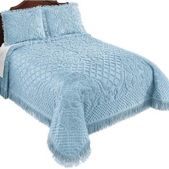 Modern Threads Down Alternative Reversible Comforter Oatmeal & Dusty Blue  California King : Target