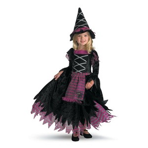 Disguise Toddler Girls' Deluxe Fairy Tale Witch Gown Costume - 1 of 2