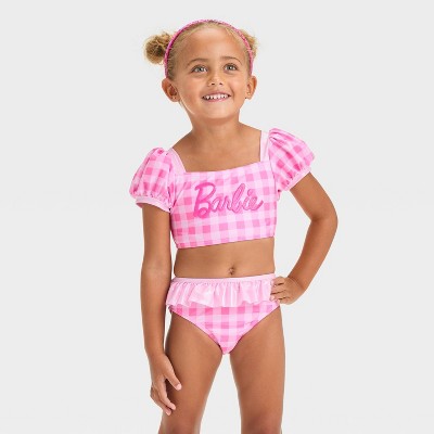 Toddler Girls' Barbie Tankini Set - Pink