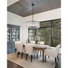Glacier 10-Light Pendant - Modern Steel Fixture with Textured Glass Panels, Dimmable, 26.75" - 4 of 4