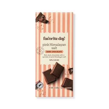 Pink Himalayan Sea Salt Dark Chocolate Bar - 3oz - Favorite Day™