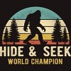 Men's Design By Humans Bigfoot - Hide And Seek World Champion By clickbong T-Shirt - 2 of 2