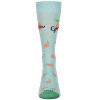 Memoi Men's Georgia Bamboo Crew Socks Aqua 10-13 - 2 of 2