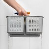 Aoibox Portable Shower Caddy Organizer with Handle, Plastic Basket for Soap, Hair & Beauty Products, Cleaning Supplies for Home, Dorm, Shelf & Cabinet - 4 of 4
